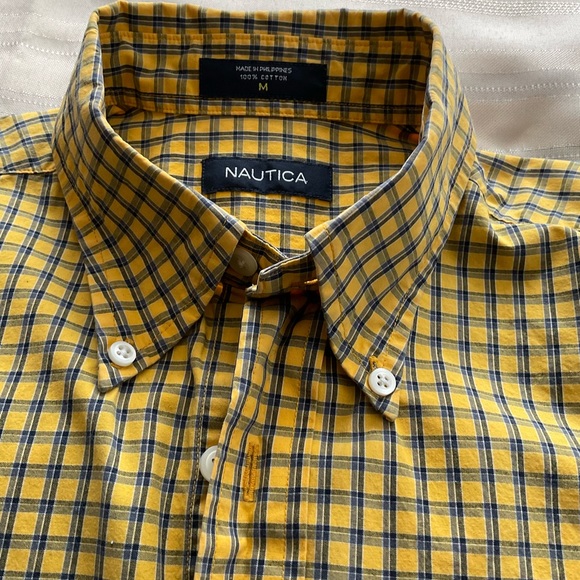 Nautica Long Sleeve Plaid Button Down Shirt - Picture 6 of 8